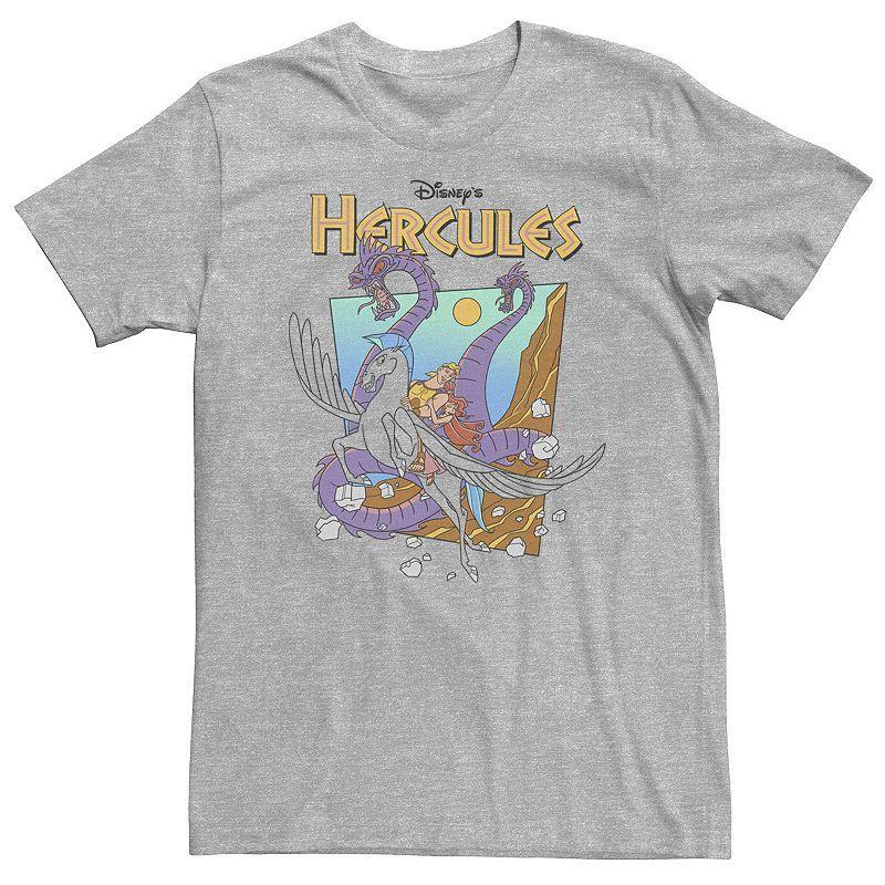 Big & Tall Disney Hercules Hydra Classic Movie Poster Tee, Mens Athletic Grey Product Image