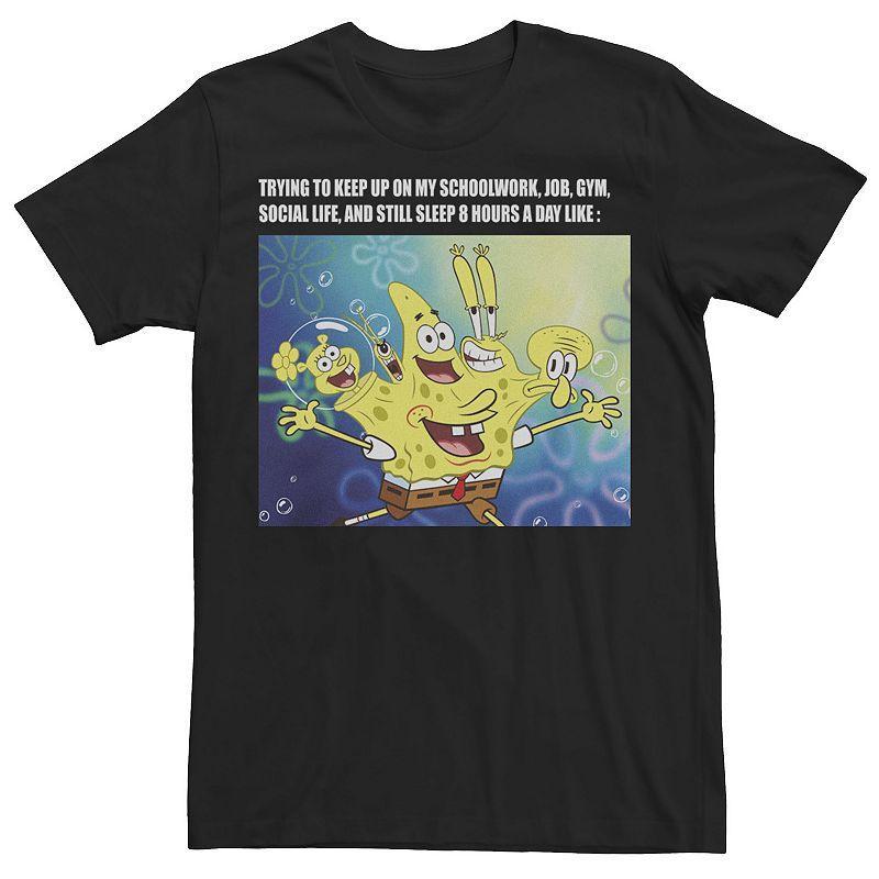 Mens Spongebob Squarepants Gotta Keep Up Meme Tee Product Image