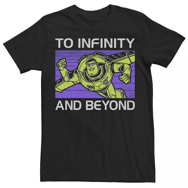 Mens Disney Pixar Toy Story Buzz Lightyear To Infinity And Beyond Tee, Mens Black Product Image