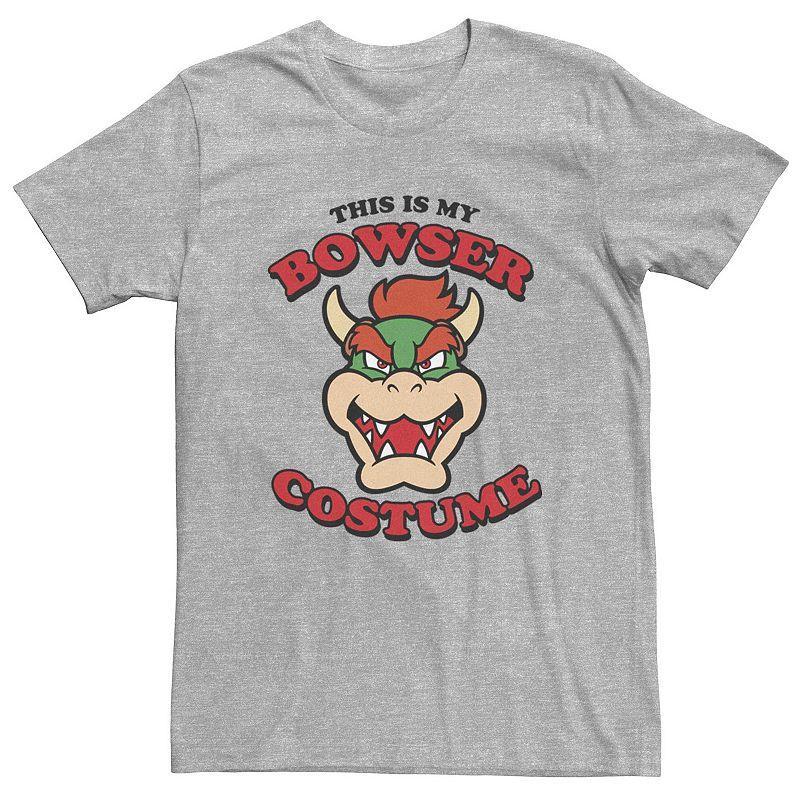 Mens Nintendo This Is My Bowser Costume Tee Athletic Grey Product Image