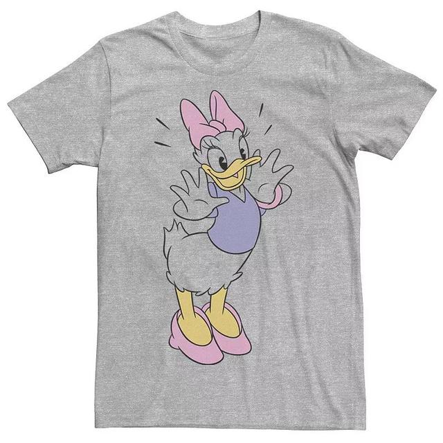 Mens Disney Daisy Duck Ecstatic Pose Portrait Tee Athletic Grey Product Image