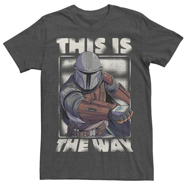 Mens Star Wars The Mandalorian This Is The Way Portrait Tee Grey Heather Product Image