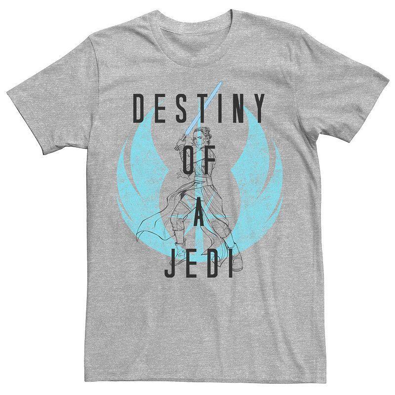 Mens Star Wars: The Rise Of Skywalker Rey Destiny Of A Jedi Tee Athletic Grey Product Image