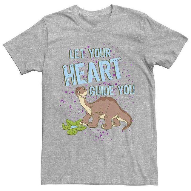 Mens Land Before Time Let Your Heart Guide You Littlefoot Portrait Tee Athletic Grey Product Image