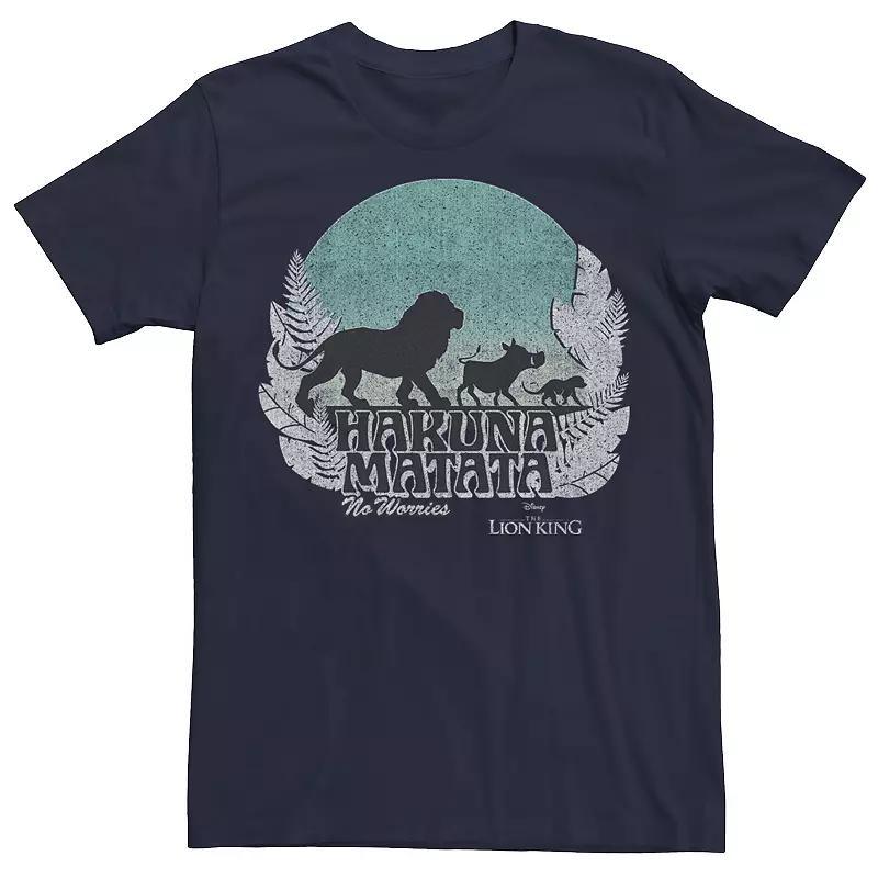 Mens Disneys The Lion King Hakuna Matata No Worries Walk Tee Blue Product Image