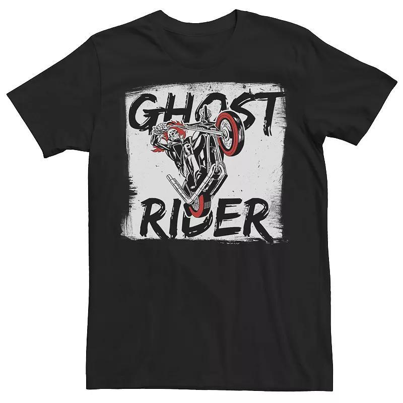 Mens Marvel Ghost Rider Retro Chalk Wheelie Tee Product Image