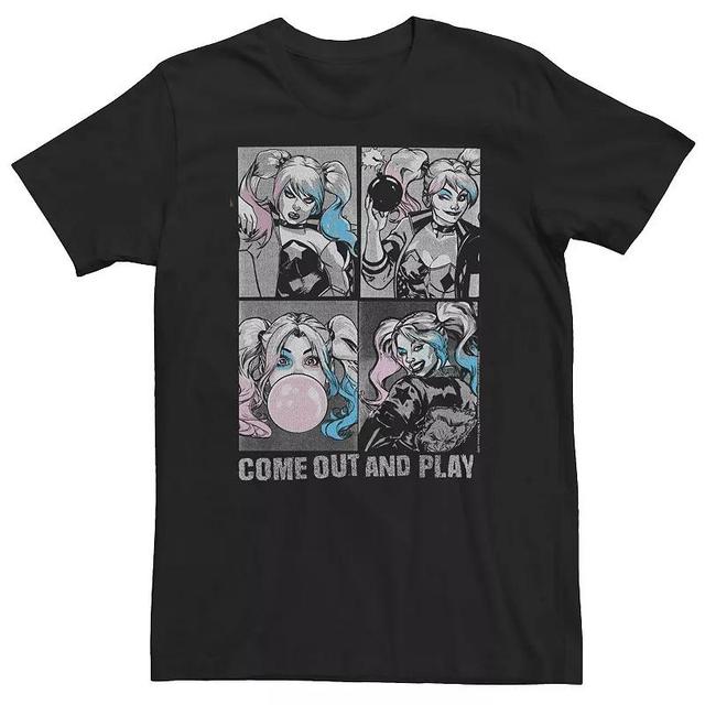 Big & Tall DC Comics Batman Harley Quinn Come Play Tee, Mens Product Image