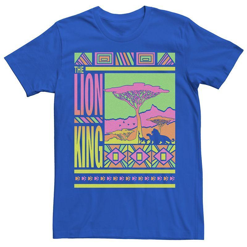 Mens Lion King Geometric Retro Poster Tee Product Image