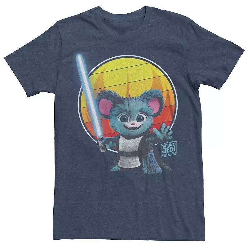 Big & Tall Star Wars: Young Jedi Adventures Nubs Twilight Circle Graphic Tee, Mens Navy Grey Product Image