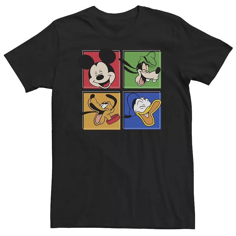 Big & Tall Disney Mickey & Friends Laughing Panels Tee, Mens Product Image