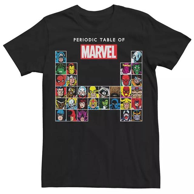 Mens Marvel Periodic Table Graphic Tee Product Image