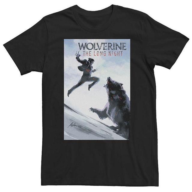 Big & Tall Marvel Comixology Wolverine Long Nights Comic Book Cover Tee, Mens Product Image