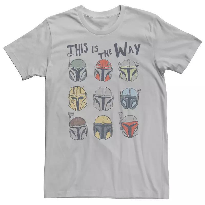 Mens Star Wars The Mandalorian The Way Helmets Panel Tee Product Image