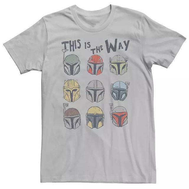 Mens Star Wars The Mandalorian The Way Helmets Panel Tee Product Image