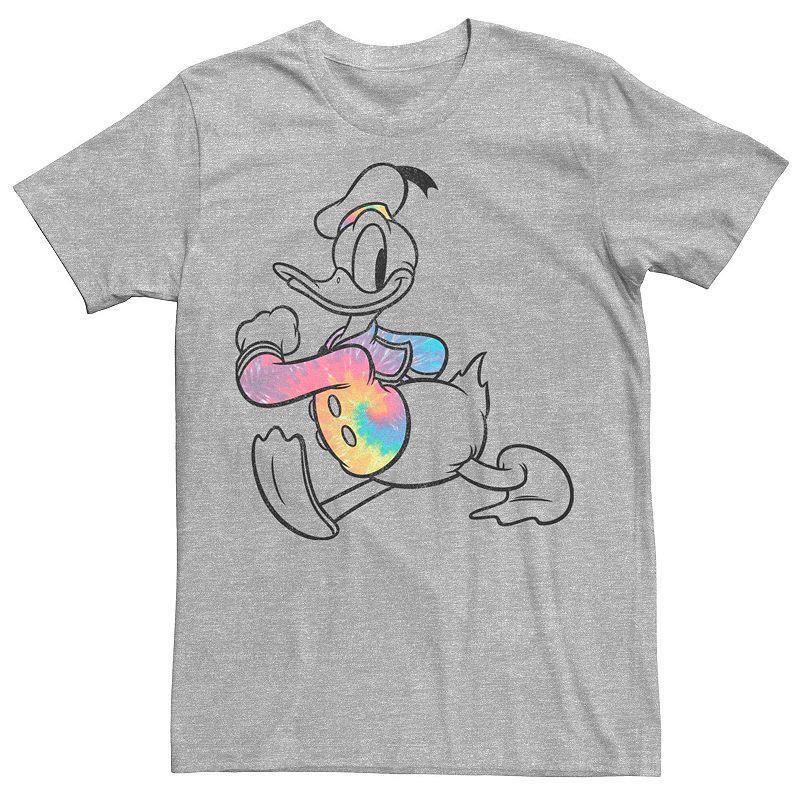 Mens Disney Donald Duck Strut Tie-Dye Shirt Portrait Tee Med Grey Product Image