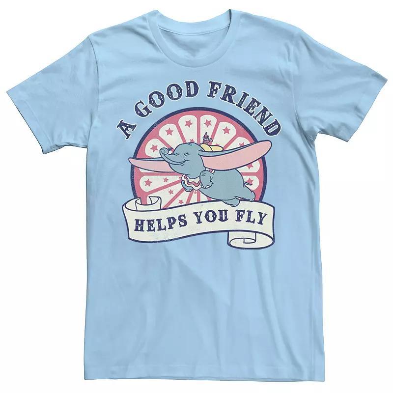 Mens Disney Dumbo A Good Friend Helps You Fly Logo Poster Tee Product Image