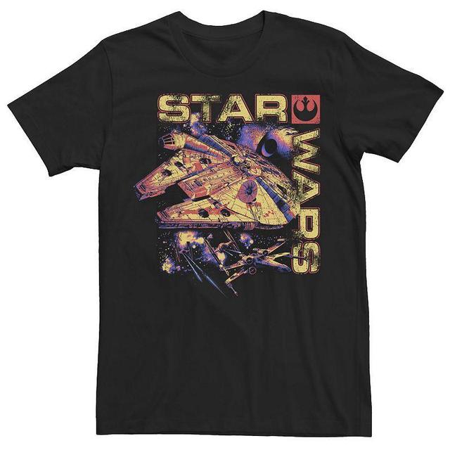 Mens Star Wars Color Falcon Graphic Tee Product Image