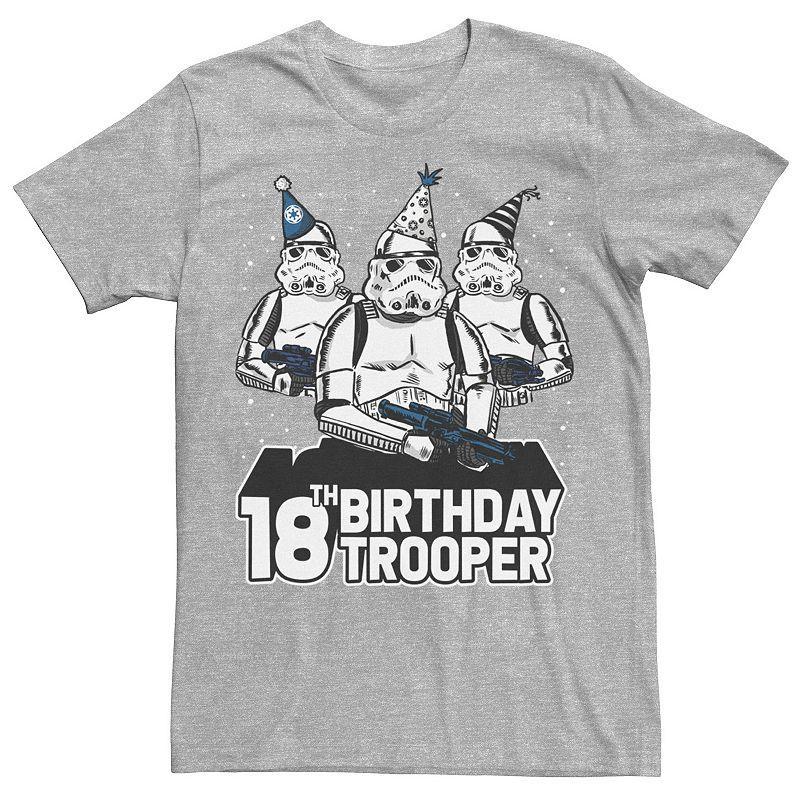 Mens Star Wars Stormtrooper Party Hats Trio 18th Birthday Trooper Tee Athletic Grey Product Image