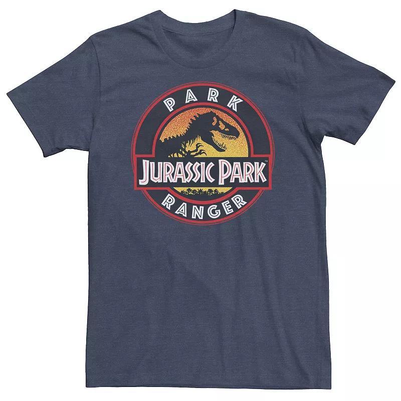 Big & Tall Jurassic Park Ranger Danger Gradient Icon Tee, Mens Navy Grey Product Image