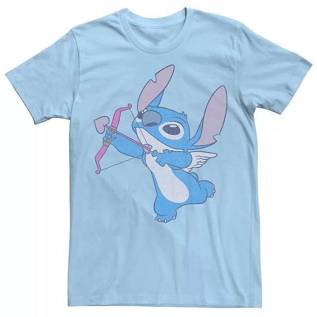 Mens Disney Lilo & Stitch Valentines Day Stitch Cupid Tee Product Image