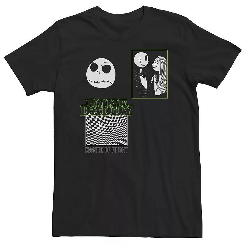 Big & Tall Disney The Nightmare Before Christmas Bone Daddy Panels Tee, Mens Product Image