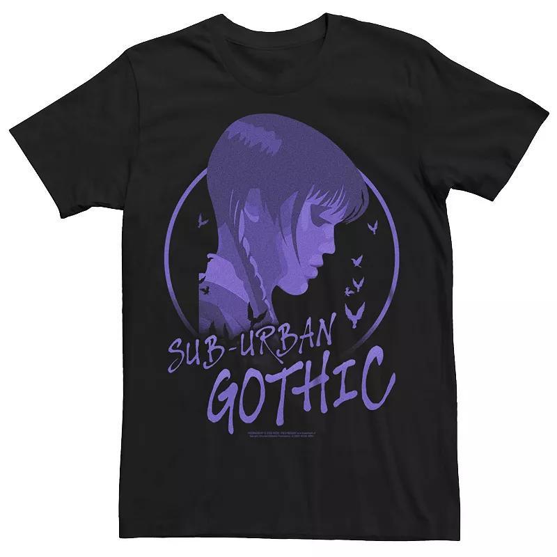 Big & Tall Wednesday Suburban Gothic Tee, Mens Product Image