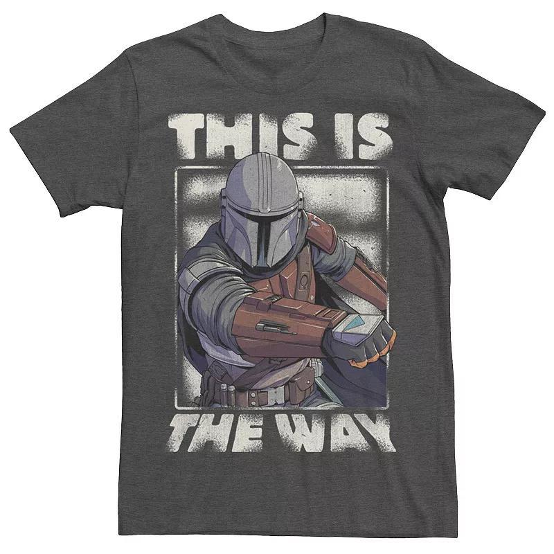 Mens Star Wars The Mandalorian This Is The Way Portrait Graphic Tee Grey Heather Product Image