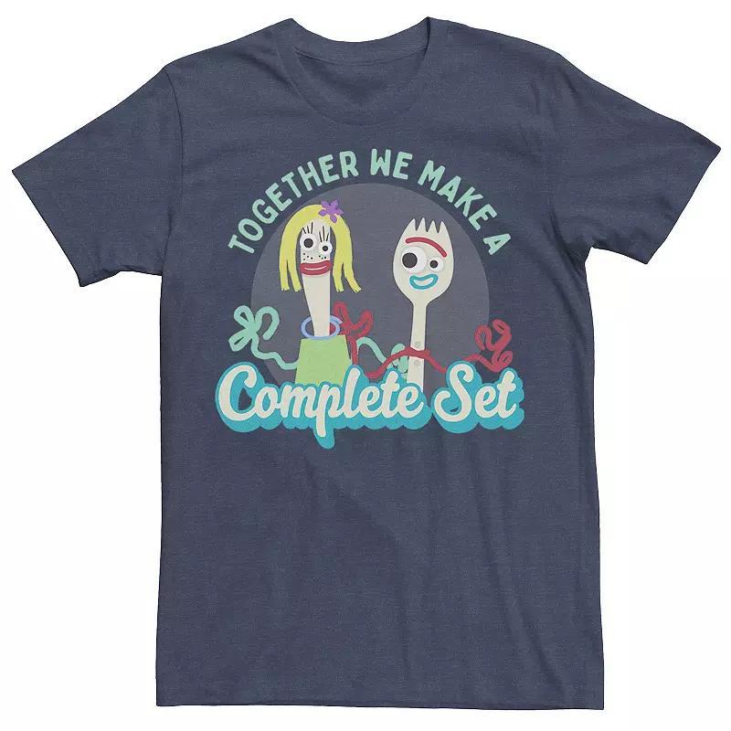 Disney / Pixars Toy Story 4 Mens Together We Make A Complete Set Tee Navy Grey Product Image