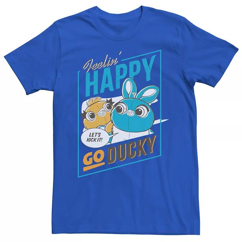 Mens Disney/Pixar Toy Story Happy Go Ducky Tee Med Blue Product Image