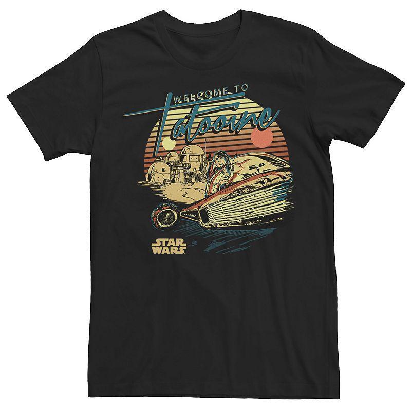 Mens Star Wars Welcome To Tatooine Luke Skywalker Poster Tee Product Image