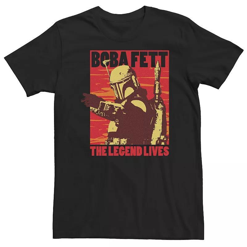 Big & Tall Star Wars Boba Fett The Legend Lives Good Bad Boba Tee, Mens Product Image