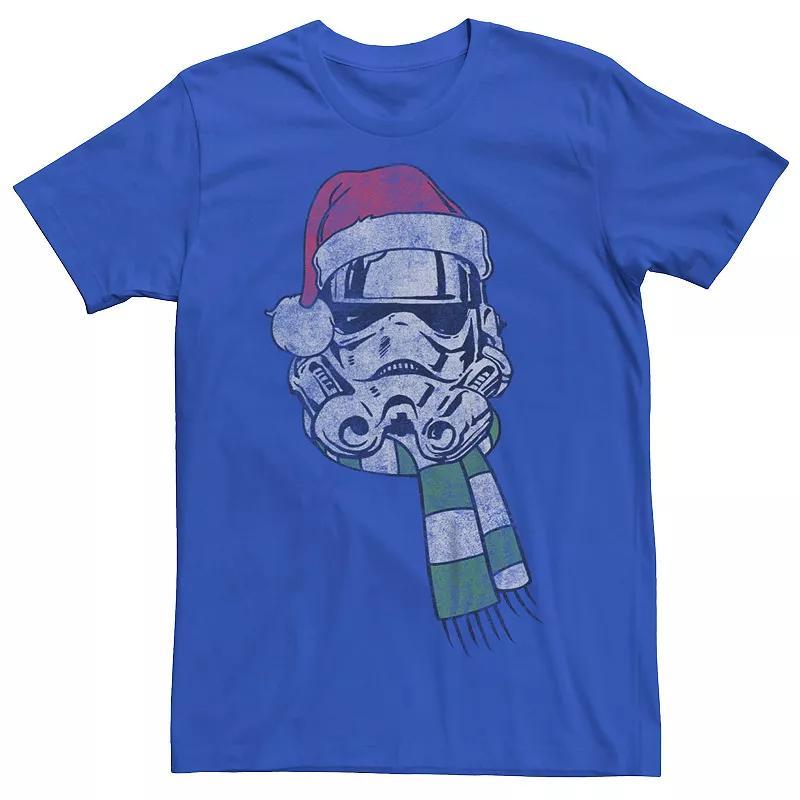 Mens Star Wars Storm Trooper In Santa Hat And Scarf Graphic Tee Product Image