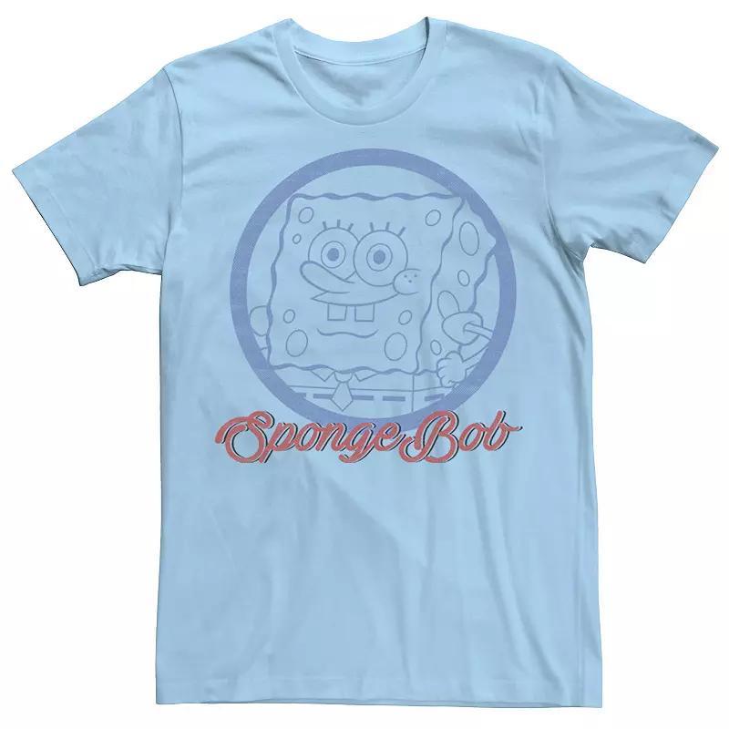 Fifth Sun Mens SpongeBob Circle Short Sleeve Crew T-shirt Product Image