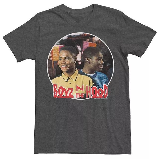 Mens Boyz N The Hood Tre and Ricky Smiling Circle Portrait Tee Grey Heather Product Image