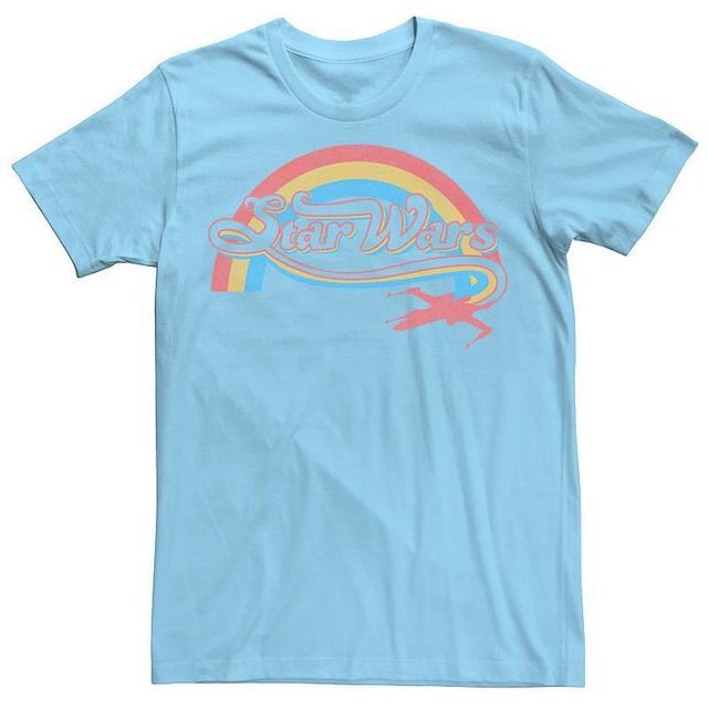 Mens Star Wars Rainbow Retro Logo Tee Product Image