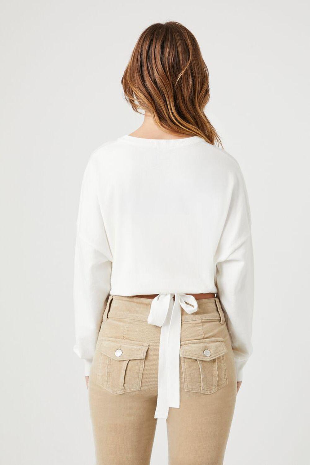 Cropped Tie-Front Sweater | Forever 21 Product Image