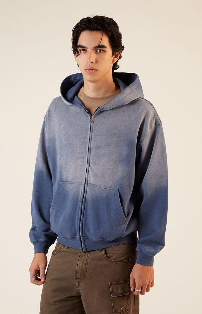 Mens Heavyweight Spray Full Zip Hoodie Product Image