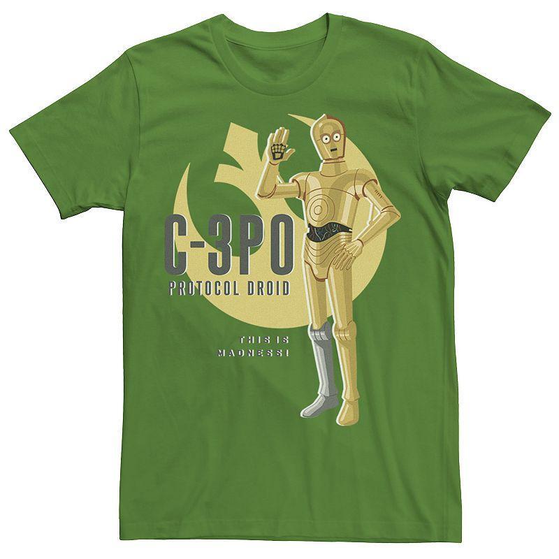 Mens Star Wars Galaxy Of Adventures C-3PO Droid Wave B1 Graphic Tee Product Image