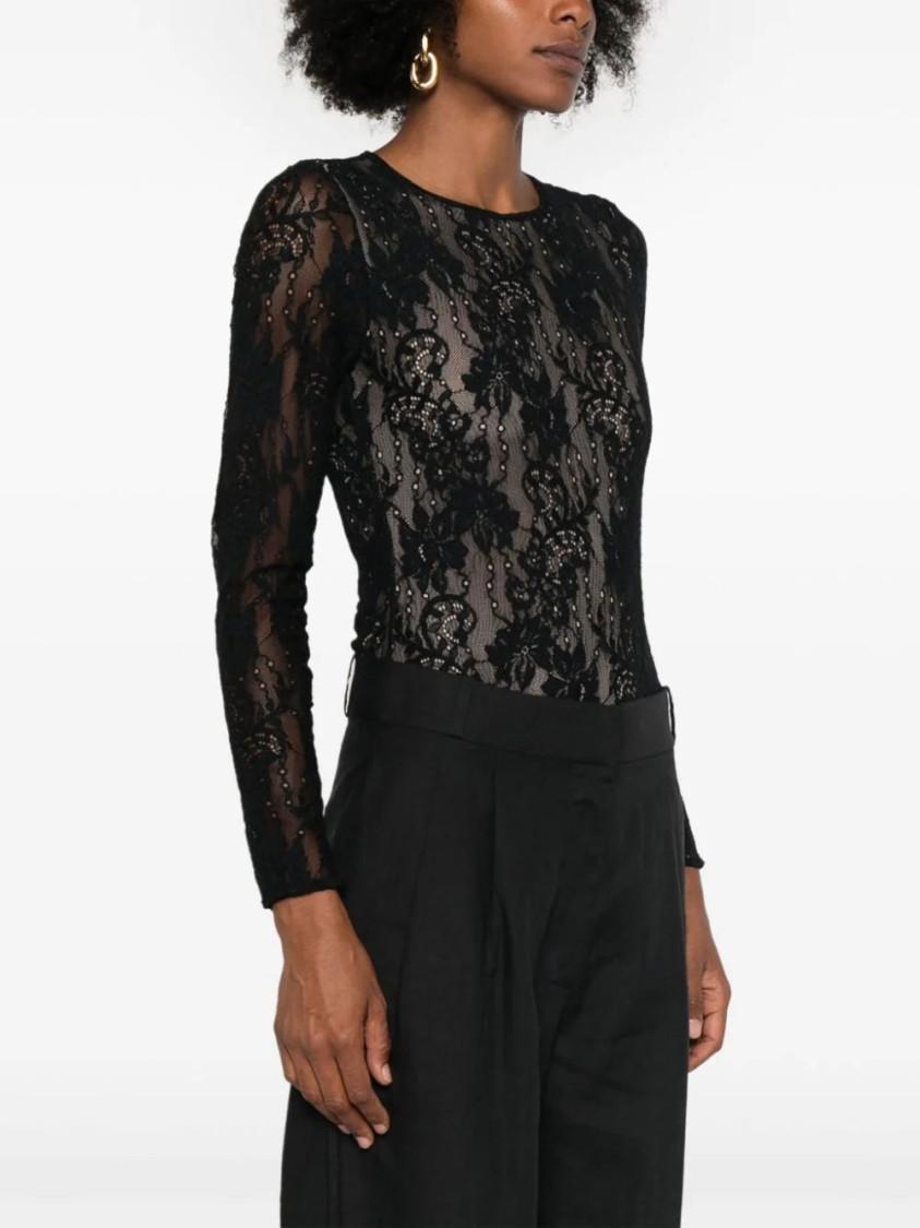 ZIMMERMANN Lace Bodysuit In Black Product Image