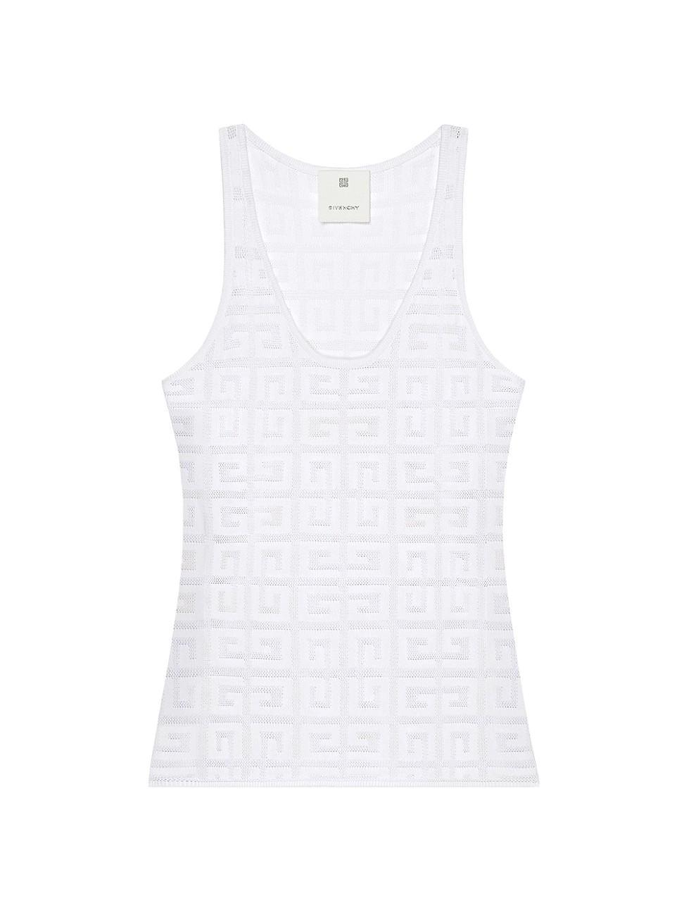 4G Pointelle Knit Tank Top Product Image