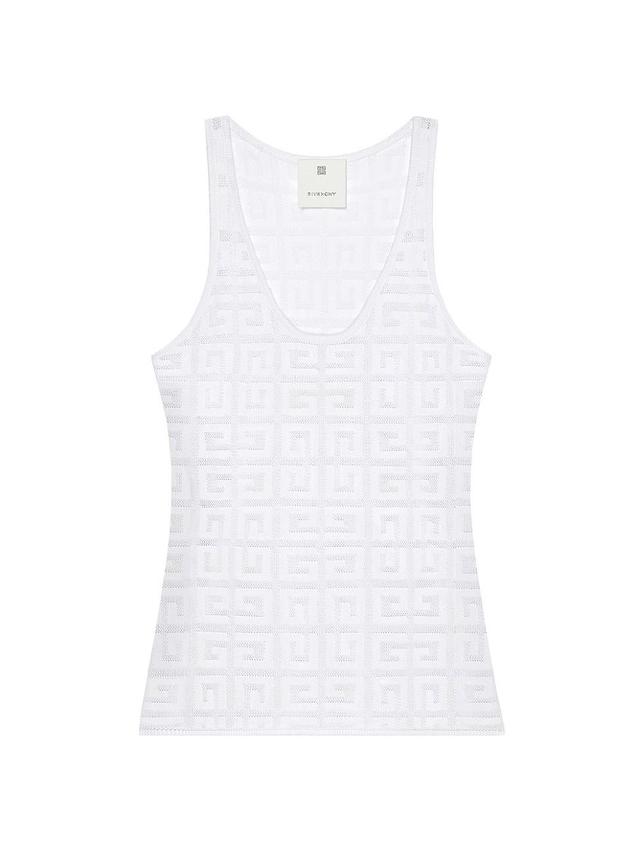 4G Pointelle Knit Tank Top Product Image