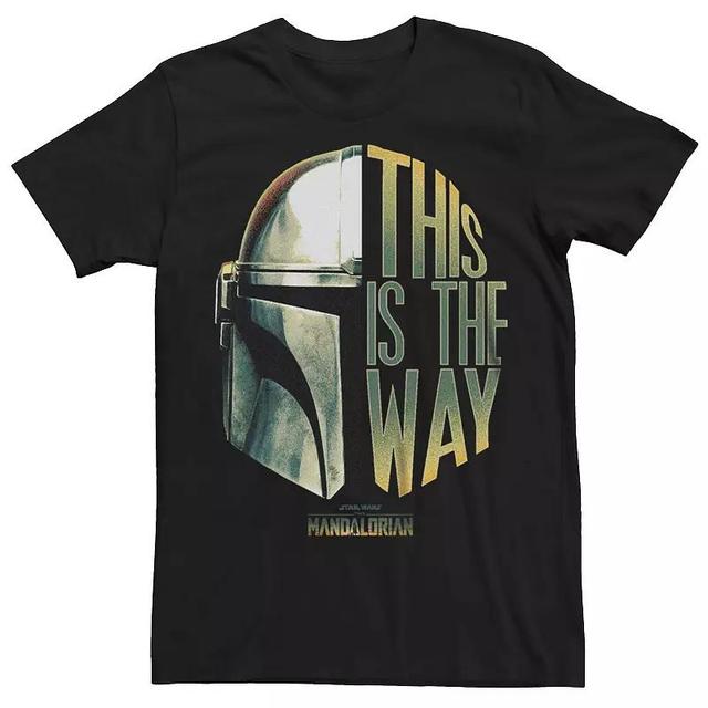 Mens Star Wars The Mandalorian This Is The Way Helmet Tee Product Image