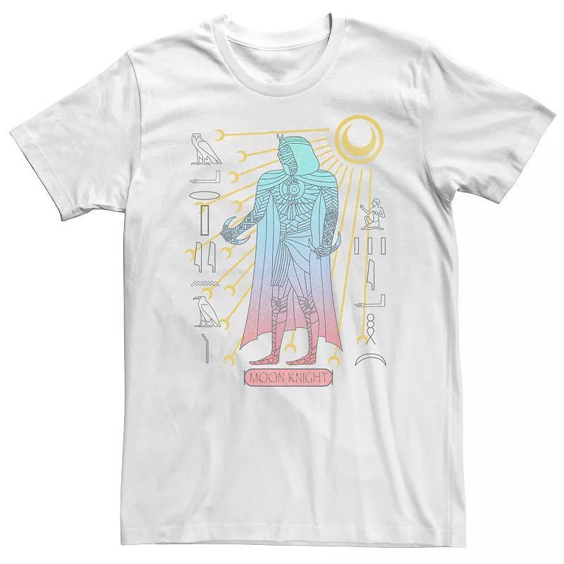 Big & Tall Marvel Moon Knight Mummy Glyphs Tee, Mens, Size: 3XL, Med Grey Product Image