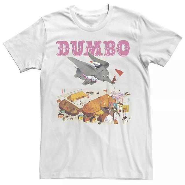 Disneys Dumbo Mens Vintage Story Book Style Flying Portrait Tee Product Image