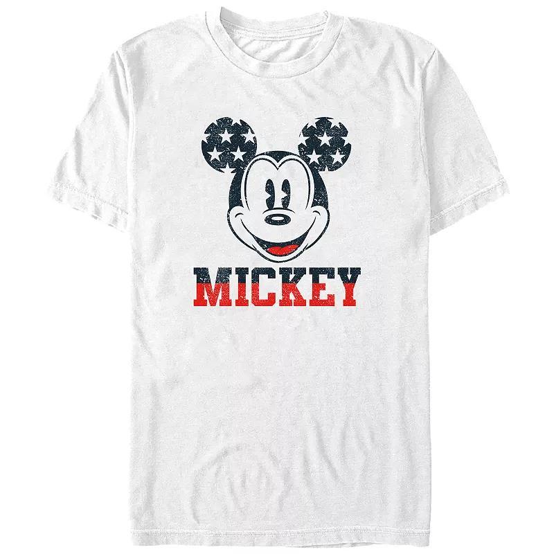 Disneys Mickey Mouse Americana Style Big & Tall Graphic Tee, Mens Product Image