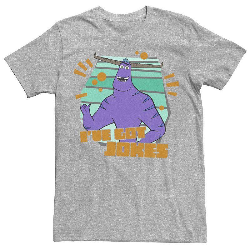 Mens Disney / Pixar Monsters At Work Tylor Ive Got Jokes Tee, Boys Med Grey Product Image