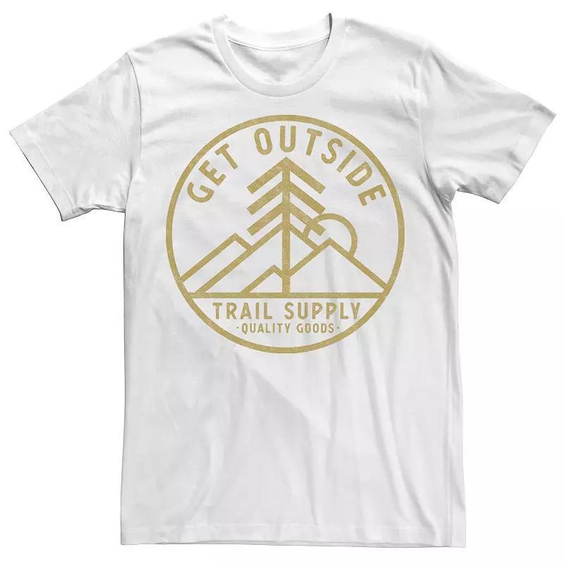 Mens Get OutSide Tree Sun & Mountains Tee Grey Heather Product Image