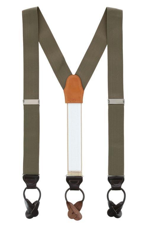 Trafalgar Mens Hudson Solid Button End Suspenders Product Image