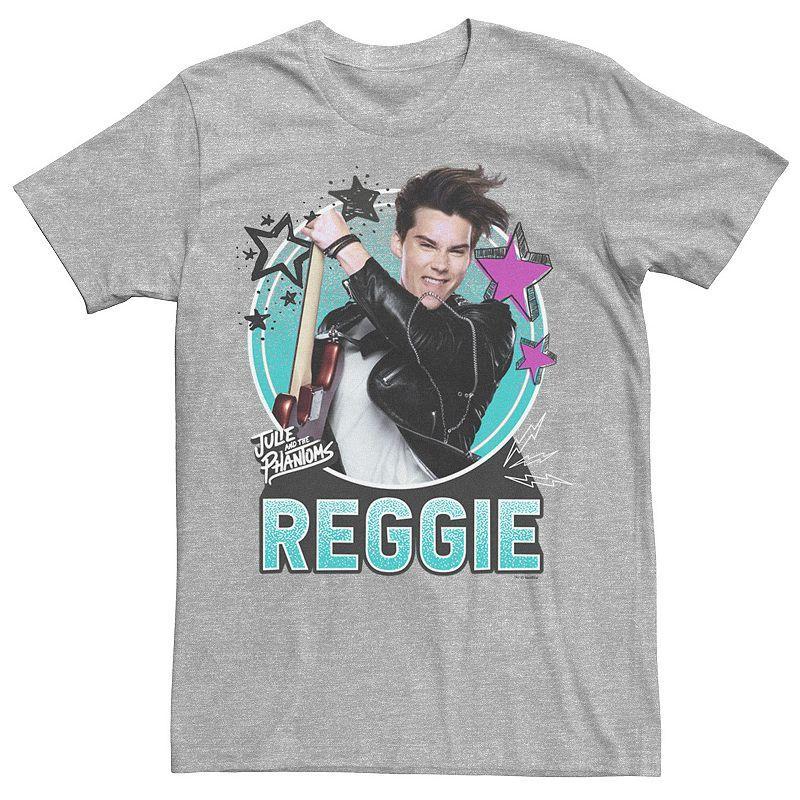 Mens Netflix Julie And The Phantoms Reggie Circle Portrait Tee Athletic Grey Product Image