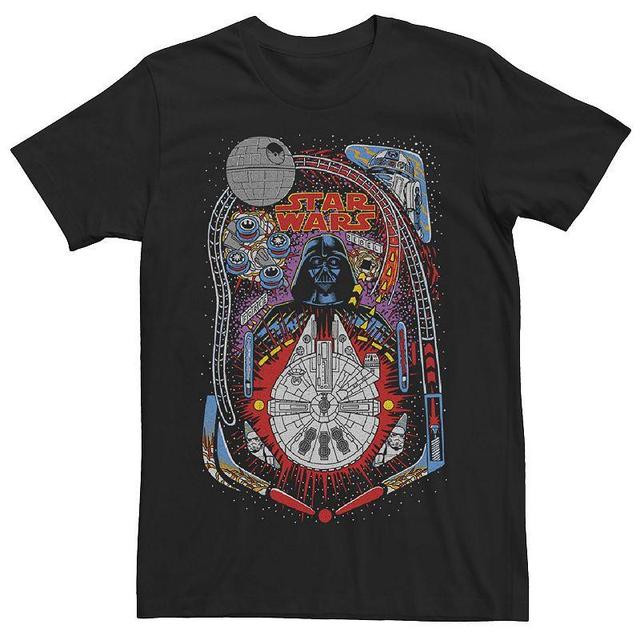 Mens Star Wars Darth Vader Pinball Retro Poster Tee Product Image